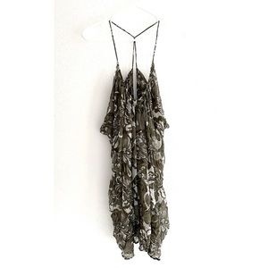 MIKOH off the wall silk paisley coverup dress
